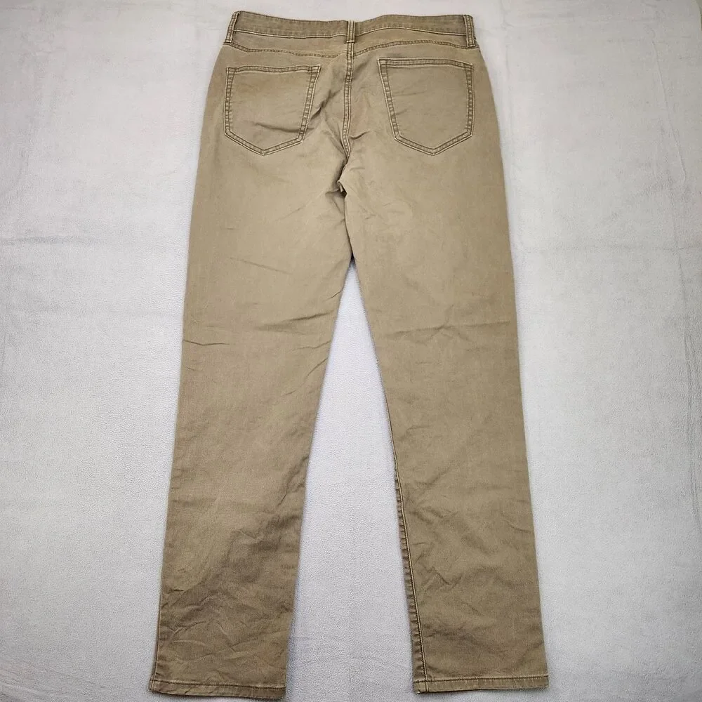 Flint And Tinder 365 Pants Men's 32x32 Olive Green Straight Fit 5-Pocket Stretch
